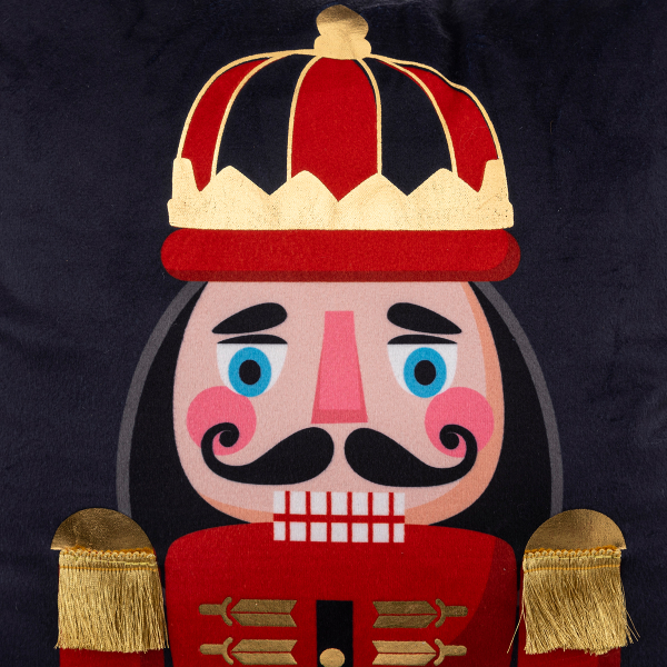 Χριστουγεννιάτικο Μαξιλάρι Βελουτέ (40x40) A-S Nutcracker 183775