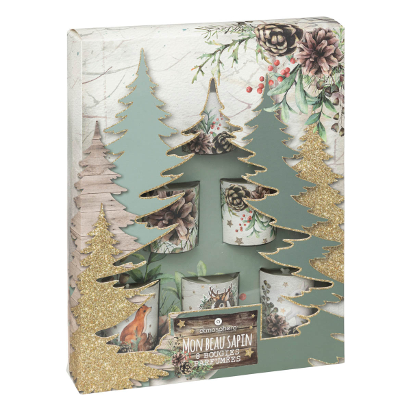 Χριστουγεννιάτικα Κεριά (Σετ 8τμχ) A-S Tree Candle Gold 191149