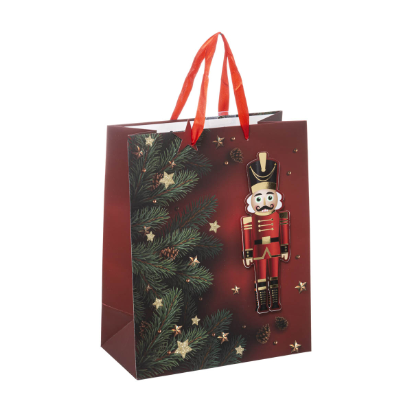 Χριστουγεννιάτικη Τσάντα Δώρου Χάρτινη (27x12.5x33) A-S Nutcracker Medium 176880