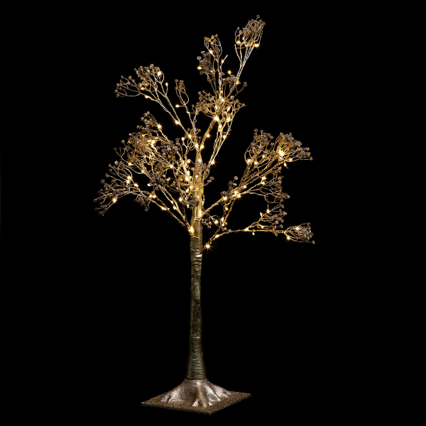 Διακοσμητικό Δέντρο Με Led (19x19x90) F-R Gold 177376