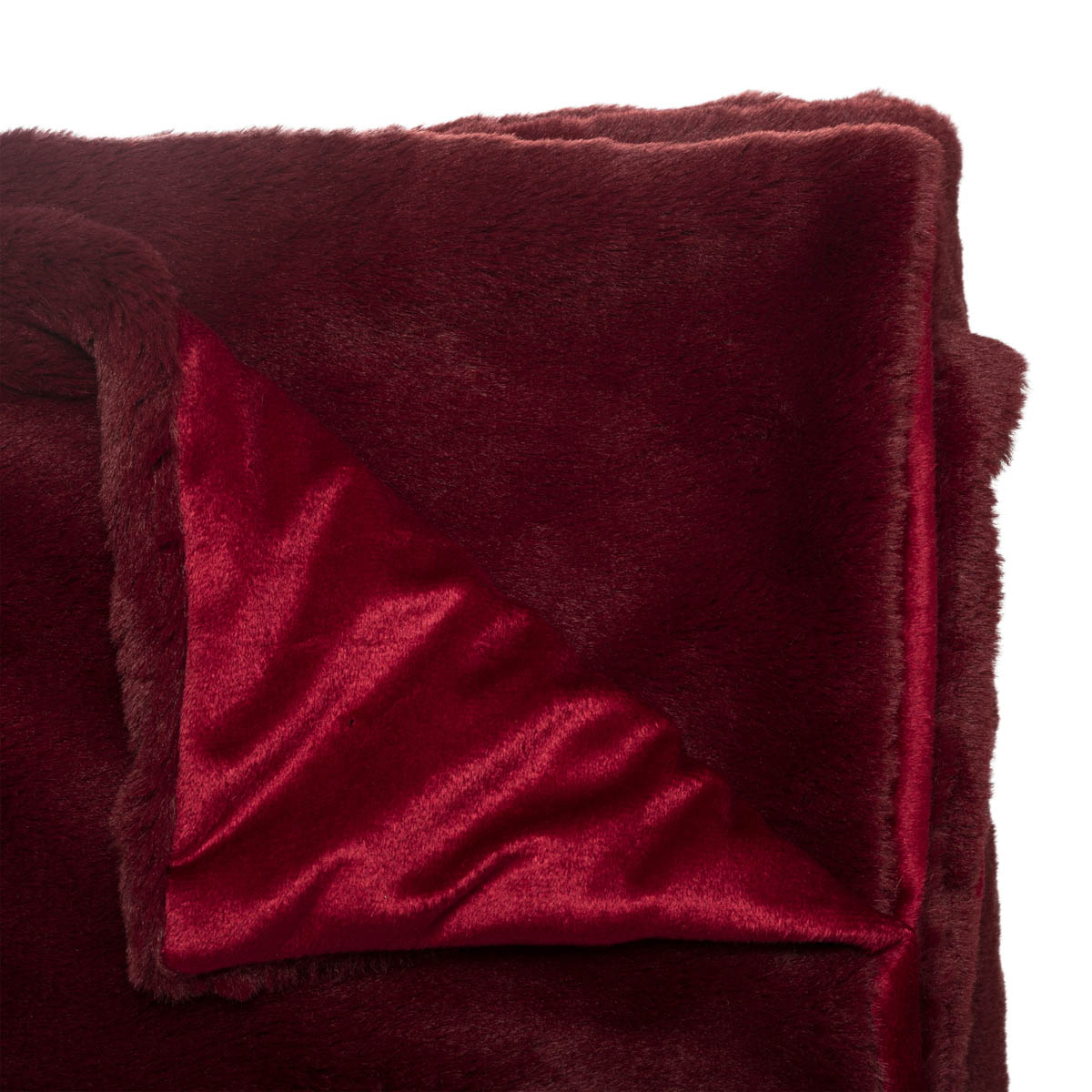 Γούνινη Κουβέρτα Καναπέ (125X150) A-S Red Fur 172170R Home Λευκά Είδη Σαλονιού Κουβέρτες Spitishop