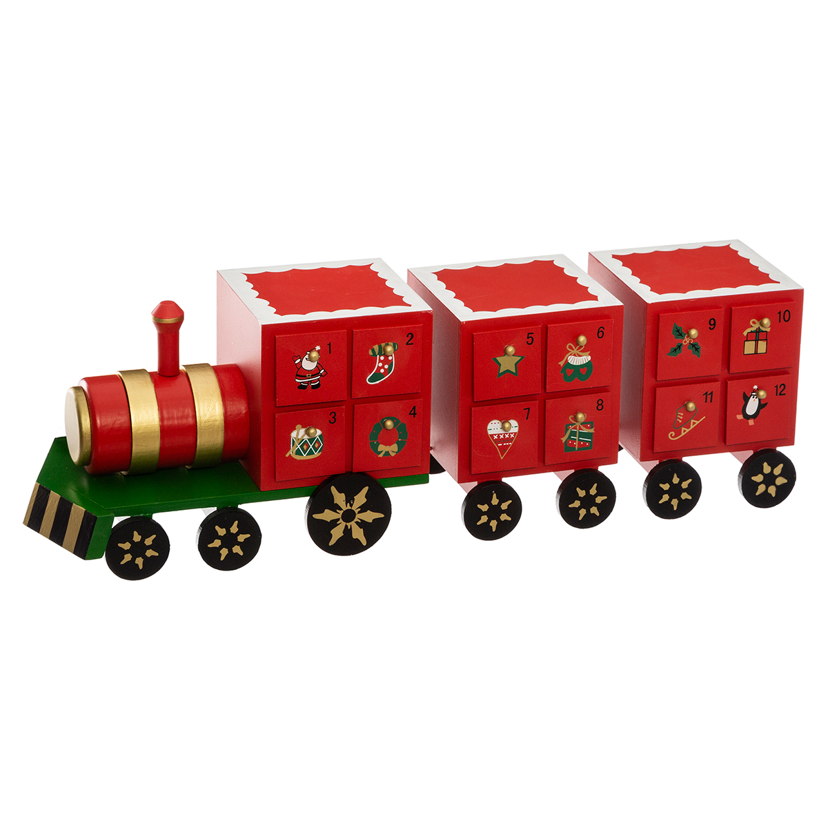 Χριστουγεννιάτικο Διακοσμητικό (44.5x11.5x14.3) A-S Train Calendar 172271