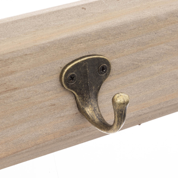 Κρεμάστρα Τοίχου 6 Θέσεων (115x8x8) F-R Wood Ski 183802