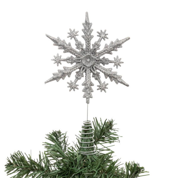 Χριστουγεννιάτικη Κορυφή Δέντρου (14x23) A-S Snowflake Silver 191875