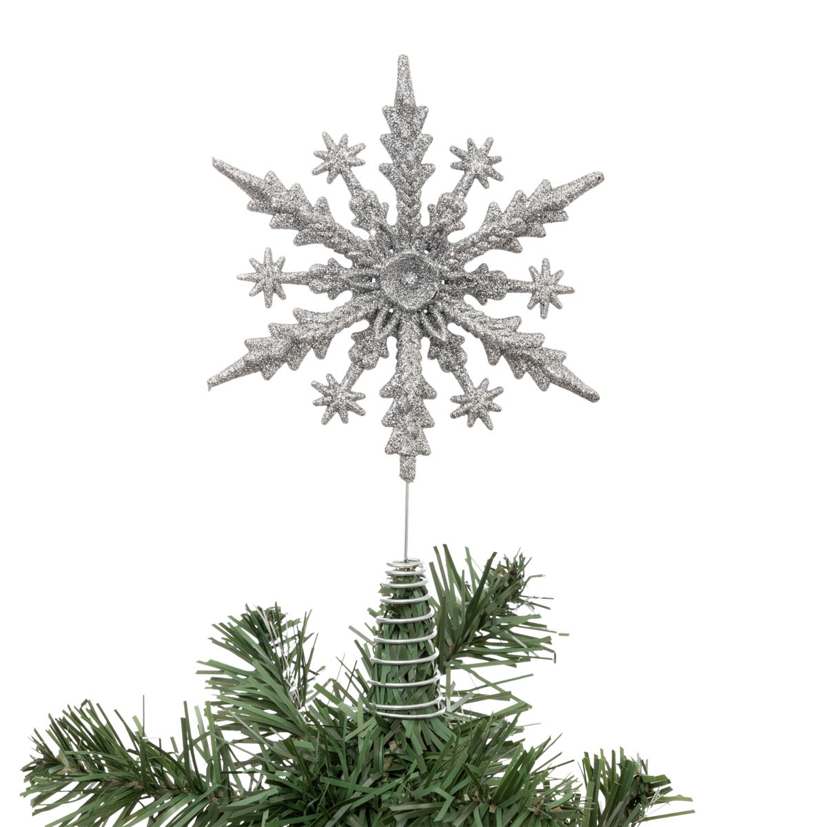Χριστουγεννιάτικη Κορυφή Δέντρου (14×23) A-S Snowflake Silver 191875