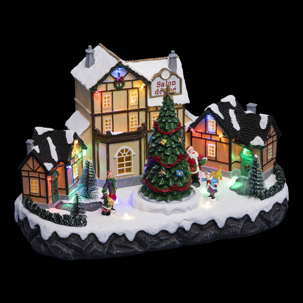 Χριστουγεννιάτικο Χωριό Με Led & Κίνηση (31x19x19.5) F-R 183274