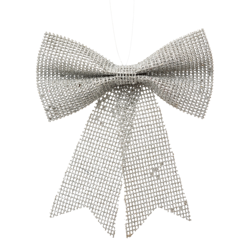 Χριστουγεννιάτικος Φιόγκος (12x13) A-S Jute Silver 192425