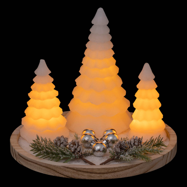 Χριστουγεννιάτικο Διακοσμητικό Με Led (Φ10x17) A-S Tree Candle 191181