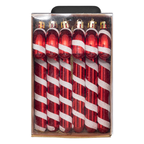 Χριστουγεννιάτικα Στολίδια (Σετ 6τμχ) A-S Sugar Cane 192376