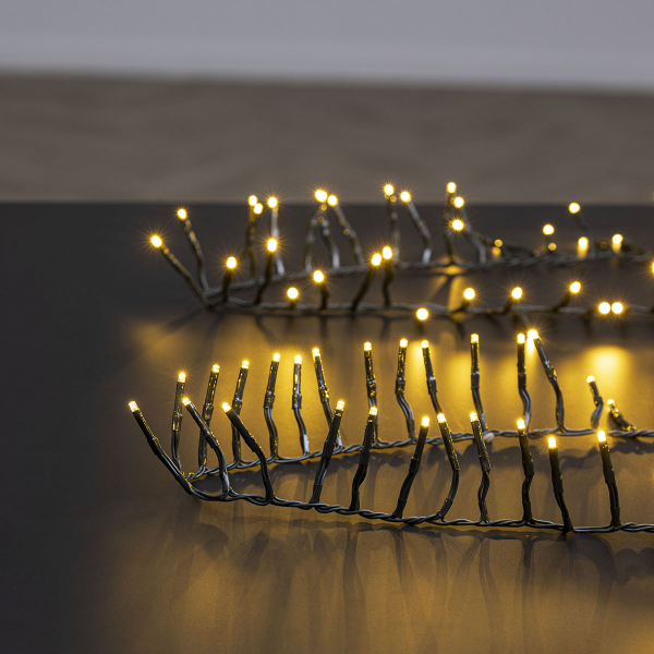 Χριστουγεννιάτικα Λαμπάκια 2000 Led Σε Σειρά 50μ Θερμό Λευκό Με 8 Προγράμματα F-R 191055G2