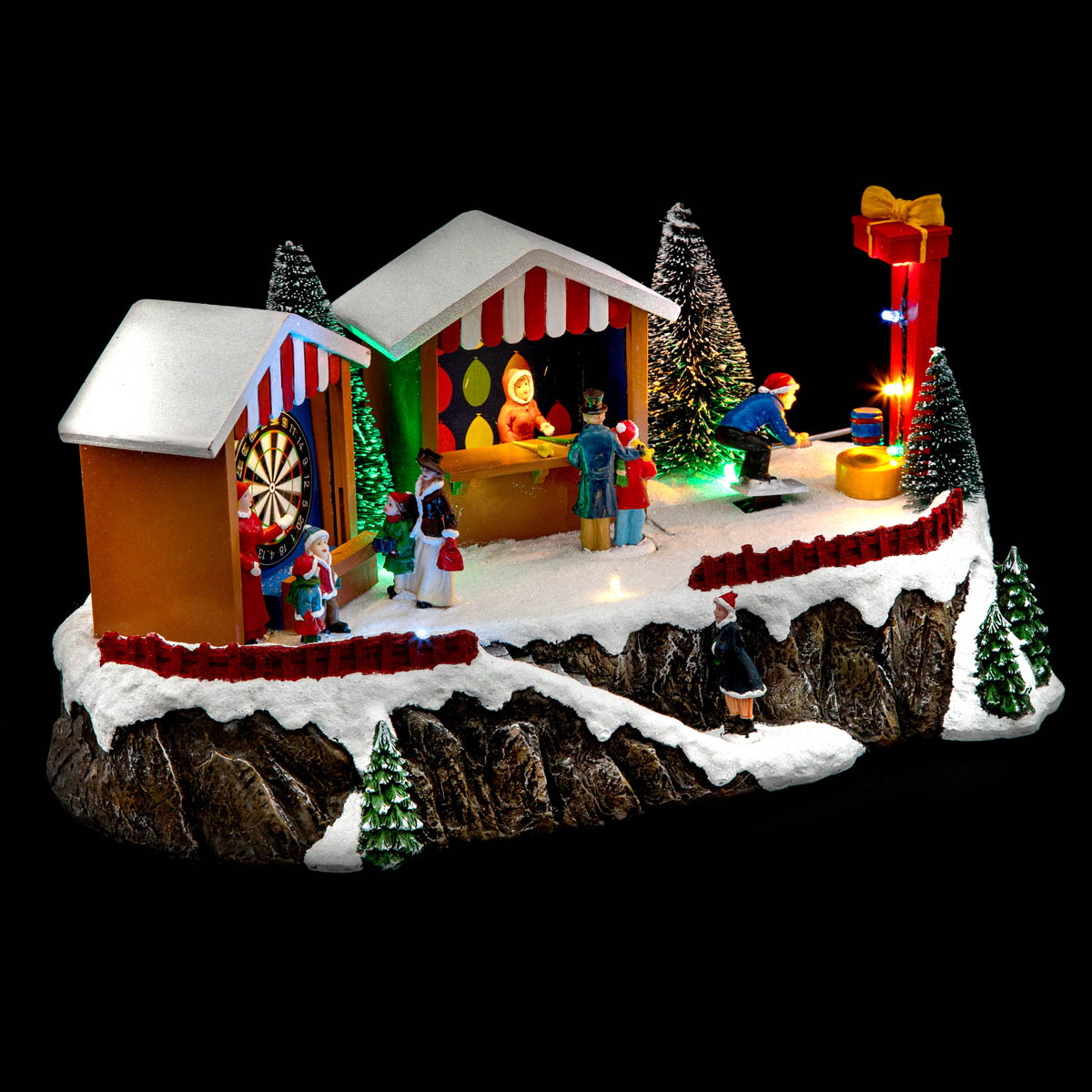 Χριστουγεννιάτικο Χωριό Με Led – Μουσική – Κίνηση (19x17x34.5) F-R 190869
