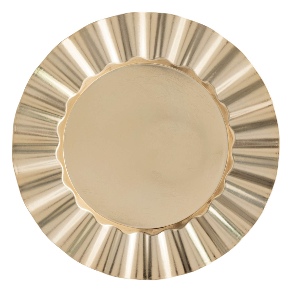 Πιατέλα Διακόσμησης (Φ33) A-S Ruffle Gold 191123OR