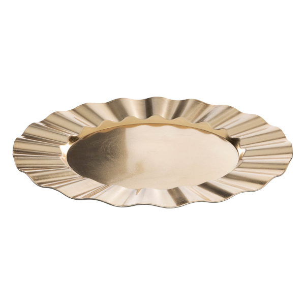 Πιατέλα Διακόσμησης (Φ33) A-S Ruffle Gold 191123OR