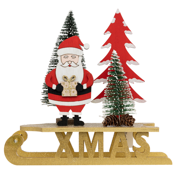 Χριστουγεννιάτικο Διακοσμητικό (19x7x18) A-S Sledge Tree 191350
