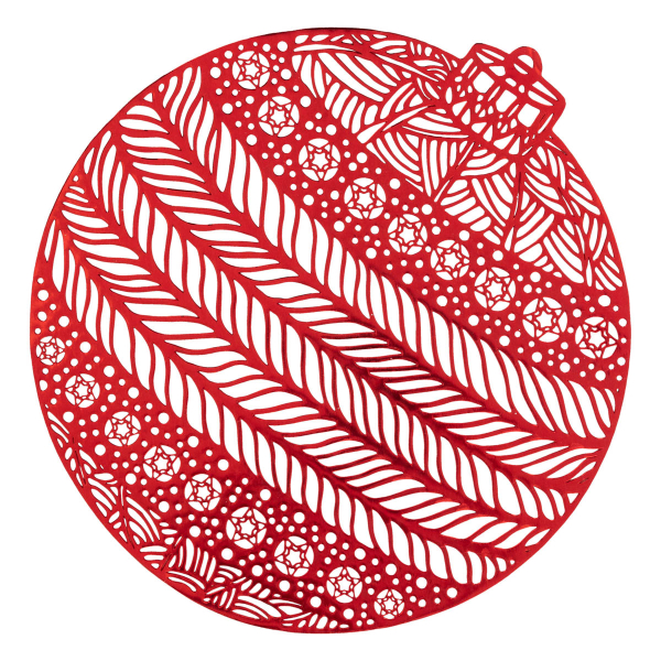 Χριστουγεννιάτικο Σουπλά (Φ38) A-S Ball Red 191117RG