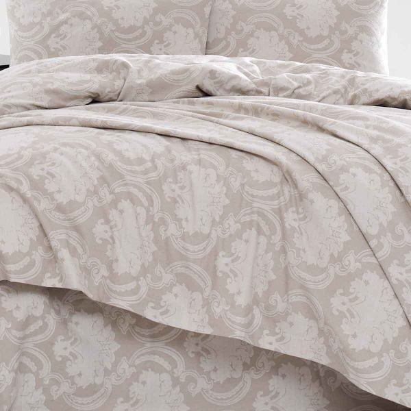 Φανελένια Παπλωματοθήκη Μονή (Σετ 160x250) Rythmos Emblem Beige