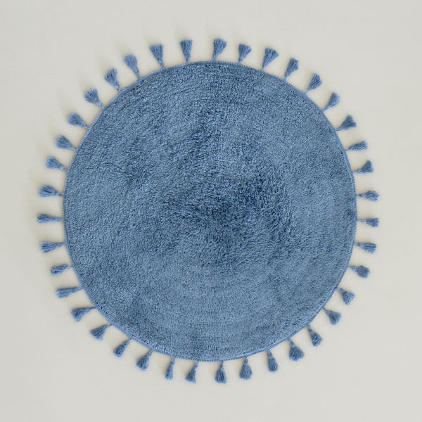 Πατάκι Μπάνιου (Φ60) Nima Fuzzy Denim Blue