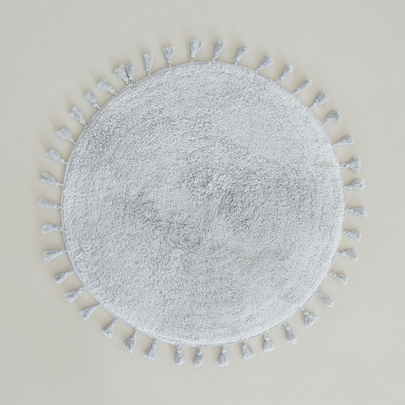 Πατάκι Μπάνιου (Φ90) Nima Fuzzy Grey