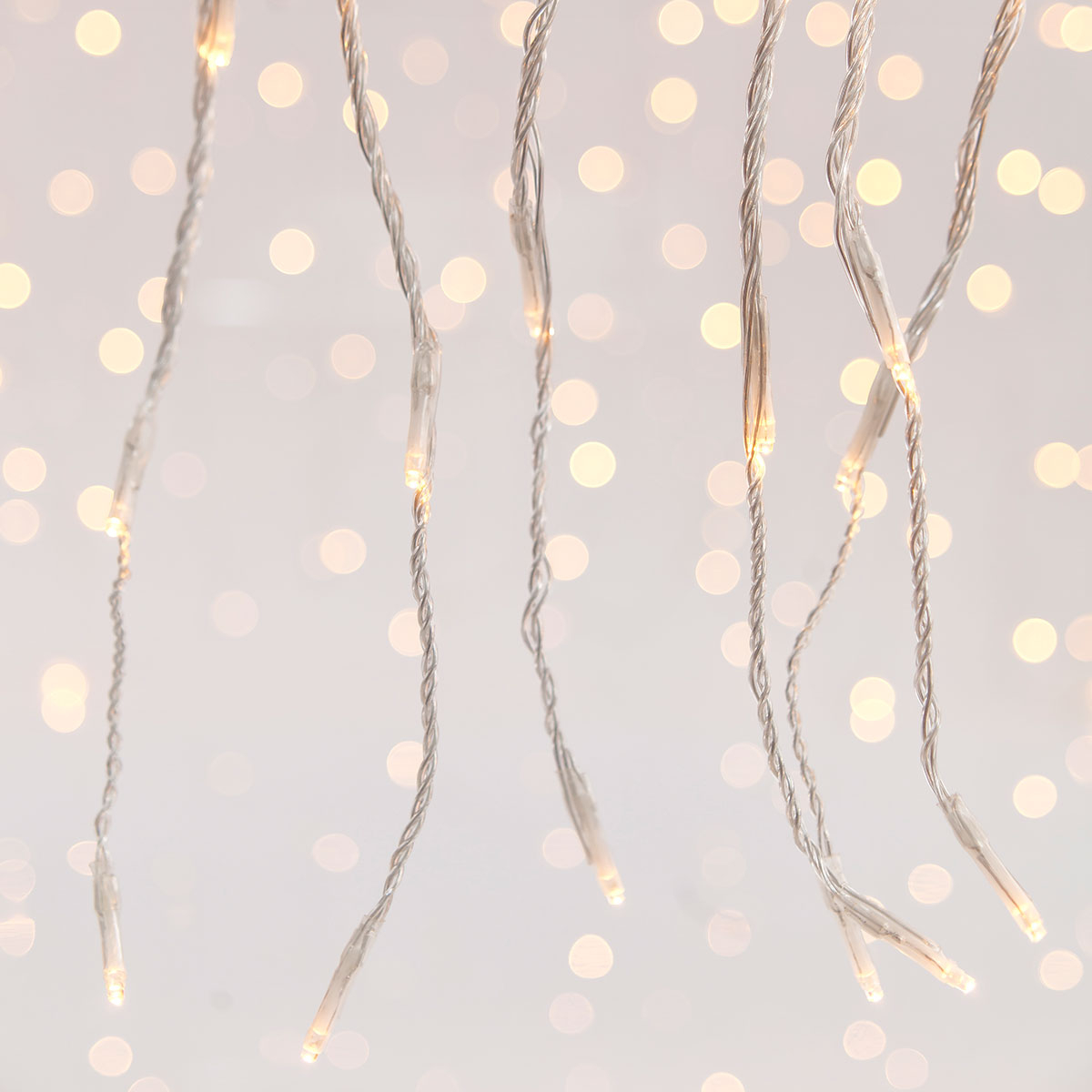 Χριστουγεννιάτικα Λαμπάκια 360Led Κουρτίνα 5μ Θερμό Λευκό Με Πρόγραμμα Χιονόπτωσης Eurolamp 600-11820