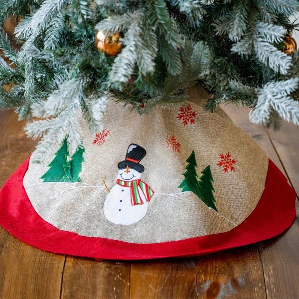 Χριστουγεννιάτικη Ποδιά Δέντρου (Φ90) K-M Snowman DH8028200