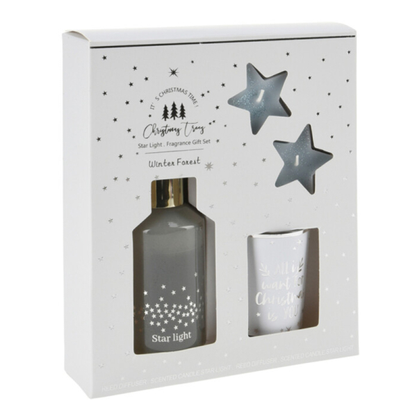 Χριστουγεννιάτικο Σετ Αρωματικών Χώρου 4τμχ K-M Winter Forest ACC327430