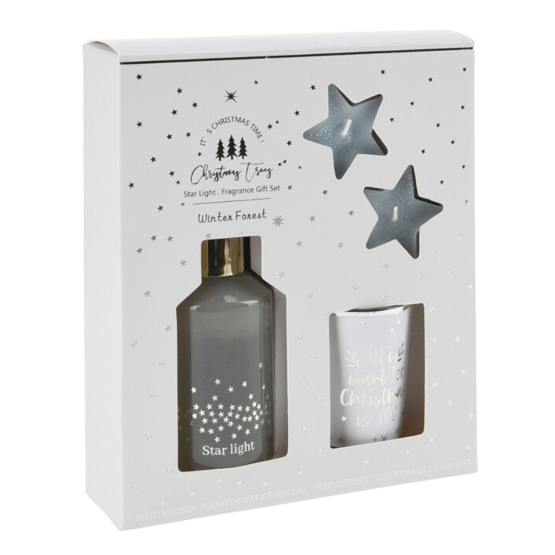 Χριστουγεννιάτικο Σετ Αρωματικών Χώρου 4τμχ K-M Winter Forest ACC327430