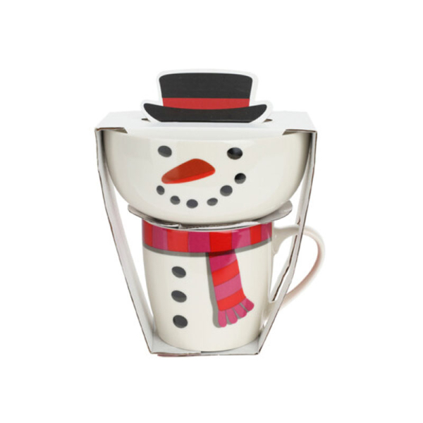 Χριστουγεννιάτικη Κούπα + Μπωλ K-M Snowman Q90000280