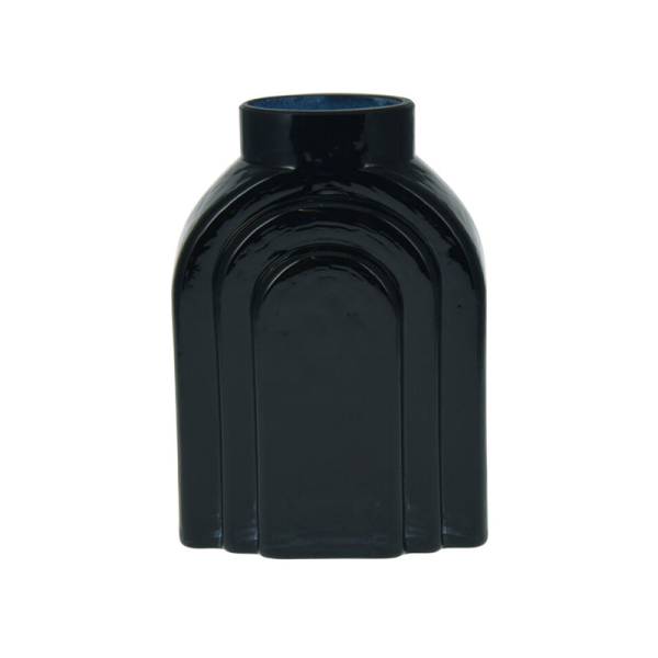 Διακοσμητικό Βάζο (12x8.3x18.5) Κ-Μ Shinny Black AAE335630