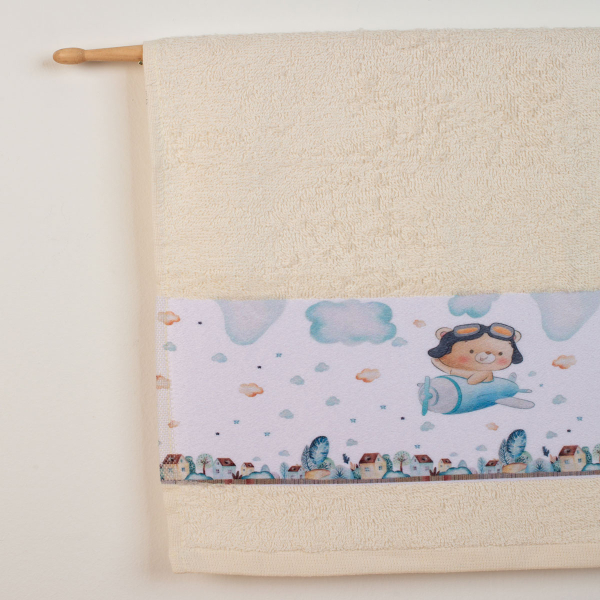 Βρεφικές Πετσέτες (Σετ 2τμχ) Dimcol Pilot 120 Εκρού