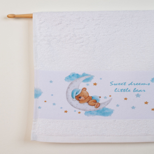 Βρεφικές Πετσέτες (Σετ 2τμχ) Dimcol Sweet Dreams 552 Λευκό