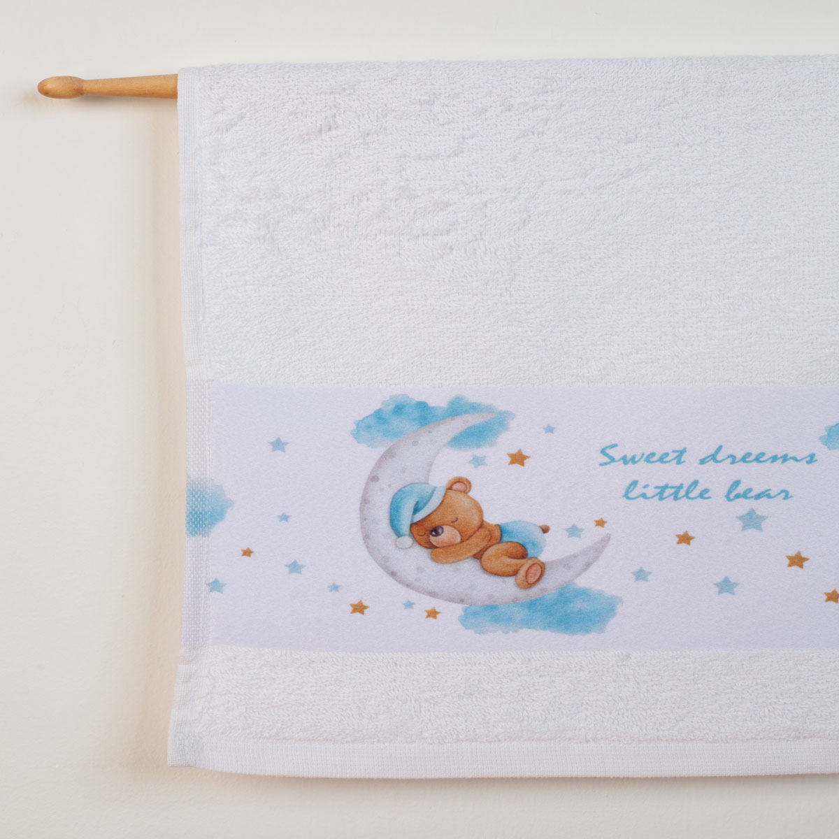 Βρεφικές Πετσέτες (Σετ 2τμχ) Dimcol Sweet Dreams 552 Λευκό φωτογραφία