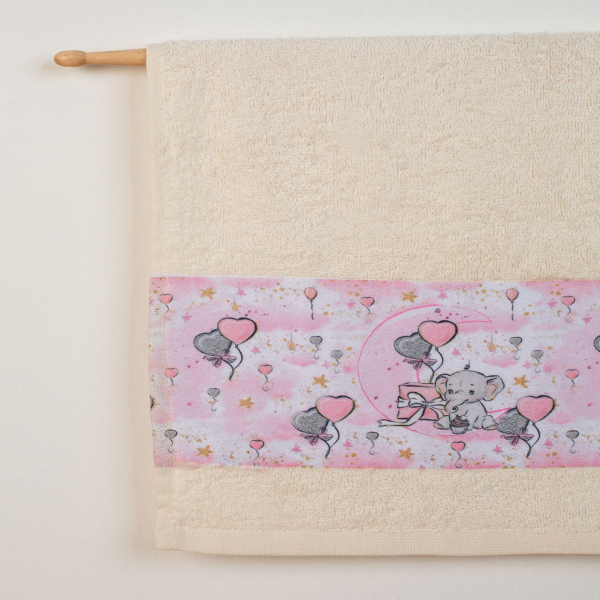 Βρεφικές Πετσέτες (Σετ 2τμχ) Dimcol Dreaming Elephant 29 Εκρού