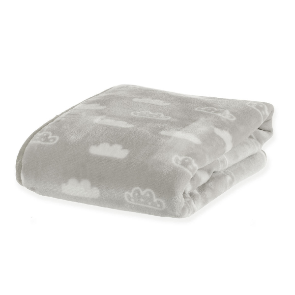 Κουβέρτα Fleece Αγκαλιάς (75x100) Nef-Nef Bebe Clouds Grey