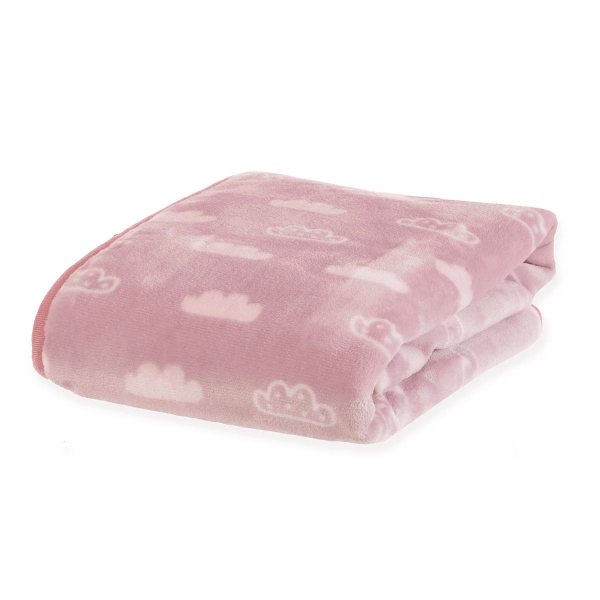Κουβέρτα Fleece Αγκαλιάς (75x100) Nef-Nef Bebe Clouds Pink
