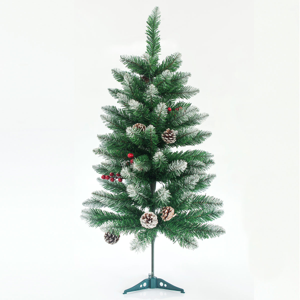Χριστουγεννιάτικο Δέντρο Χιονισμένο 90εκ./74 Κλαδιά Με Πλαστική Βάση Eurolamp 600-30168