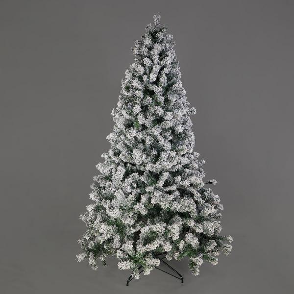 Χριστουγεννιάτικο Δέντρο Κλασικό Χιονισμένο 180εκ./760 Κλαδιά Με Μεταλλική Βάση Eurolamp 600-30058