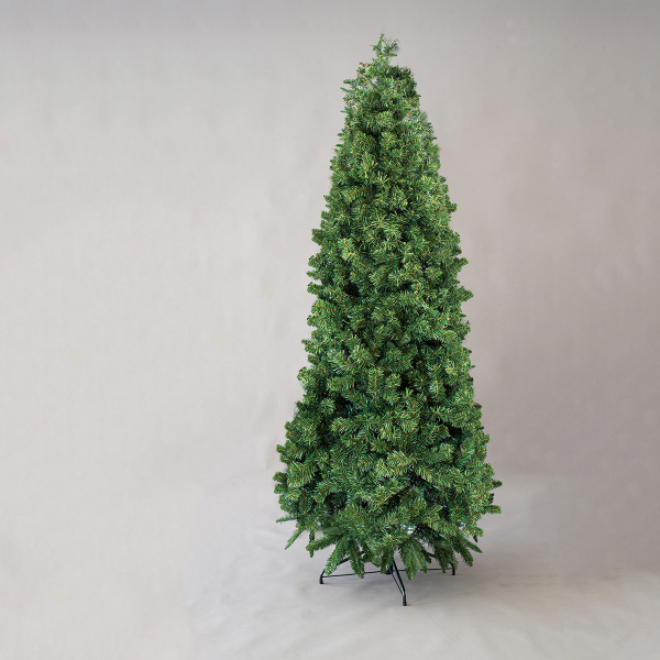 Χριστουγεννιάτικο Δέντρο Slim Πράσινο 270εκ./1450 Κλαδιά Με Μεταλλική Βάση Eurolamp 600-30199