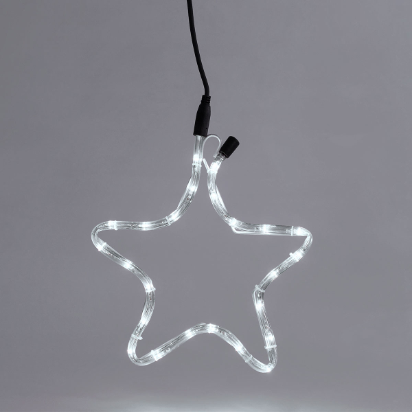 Χριστουγεννιάτικο Αστέρι Φωτοσωλήνας Με 24 Led Φωτάκια (29x32) Eurolamp 600-20200
