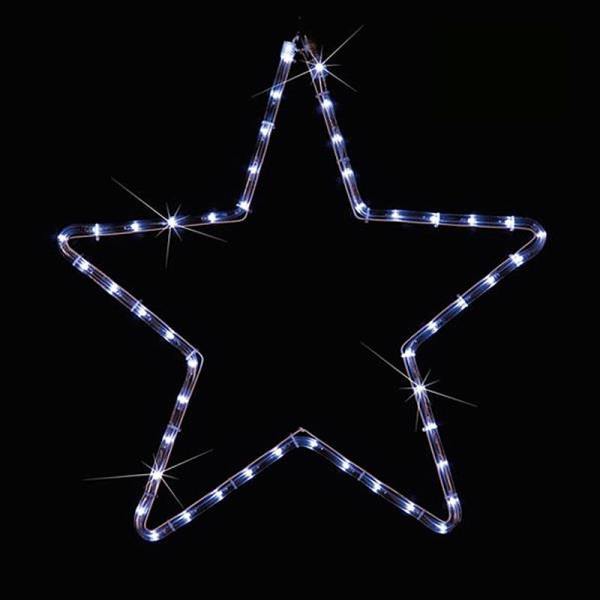 Χριστουγεννιάτικο Αστέρι Φωτοσωλήνας Με 48 Led Φωτάκια (56x56) Eurolamp 600-20100