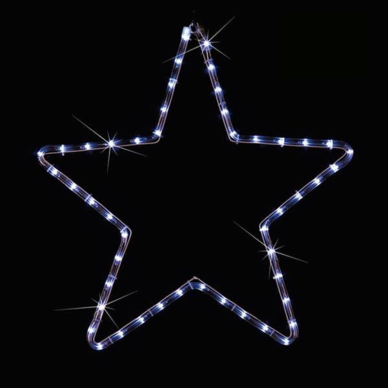 Χριστουγεννιάτικο Αστέρι Φωτοσωλήνας Με 48 Led Φωτάκια (56x56) Eurolamp 600-20100