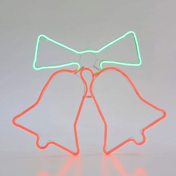 Χριστουγεννιάτικο Διακοσμητικό Φωτοσωλήνας Με 360 Neon Led Φωτάκια (59x47) Eurolamp 600-23003