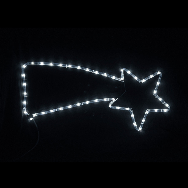 Χριστουγεννιάτικο Αστέρι Φωτοσωλήνας Με 48 Led Φωτάκια & Προγράμματα (29x71) Eurolamp 600-20009