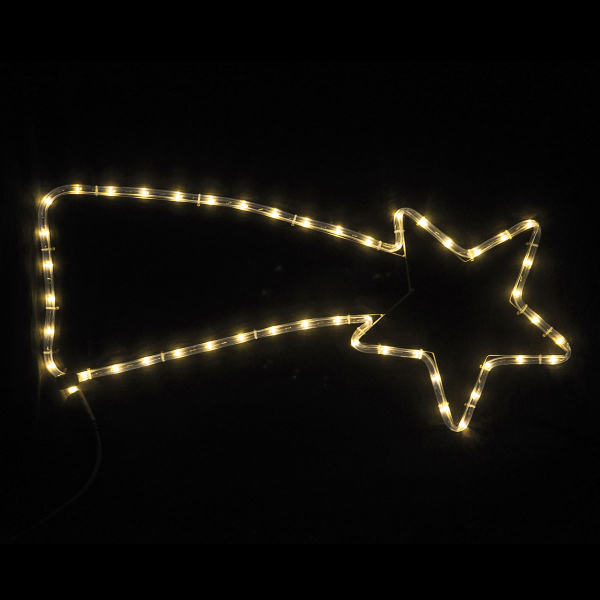 Χριστουγεννιάτικο Αστέρι Φωτοσωλήνας Με 48 Led Φωτάκια & Προγράμματα (29x71) Eurolamp 600-20010