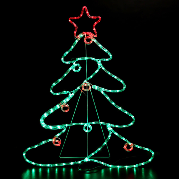 Χριστουγεννιάτικο Δέντρο Φωτοσωλήνας Με 144 Led Φωτάκια & Προγράμματα (68x88) Eurolamp 600-20014
