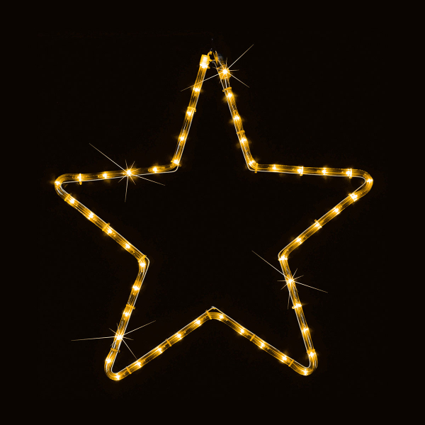 Χριστουγεννιάτικο Αστέρι Φωτοσωλήνας Με 48 Led Φωτάκια (56x56) Eurolamp 600-20015
