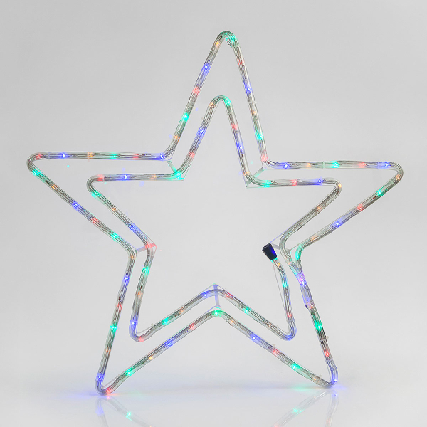 Χριστουγεννιάτικο Αστέρι Φωτοσωλήνας Με 72 Led Φωτάκια & Προγράμματα (55x56) Eurolamp 600-20106