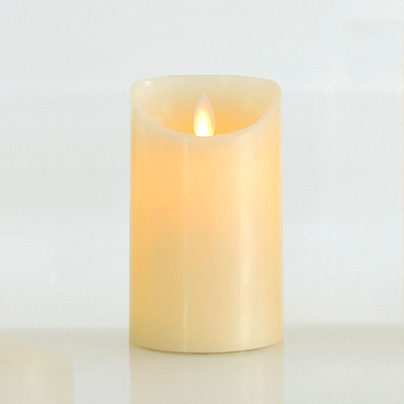 Διακοσμητικό Φωτιστικό Κερί Led (Φ7.5×15) Eurolamp Ivoire 147-15074