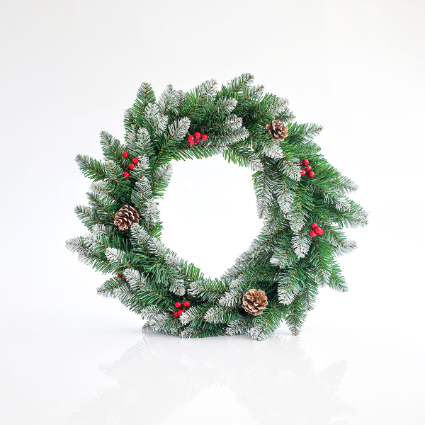 Χριστουγεννιάτικο Στεφάνι (Φ50) Eurolamp 600-30214