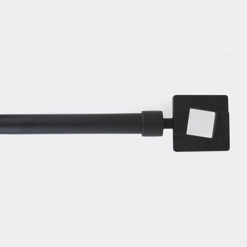 Κουρτινόξυλο Φ19mm Μονό Επεκτεινόμενο 120-210cm Με Άκρα L-N Studio Black 78880120955