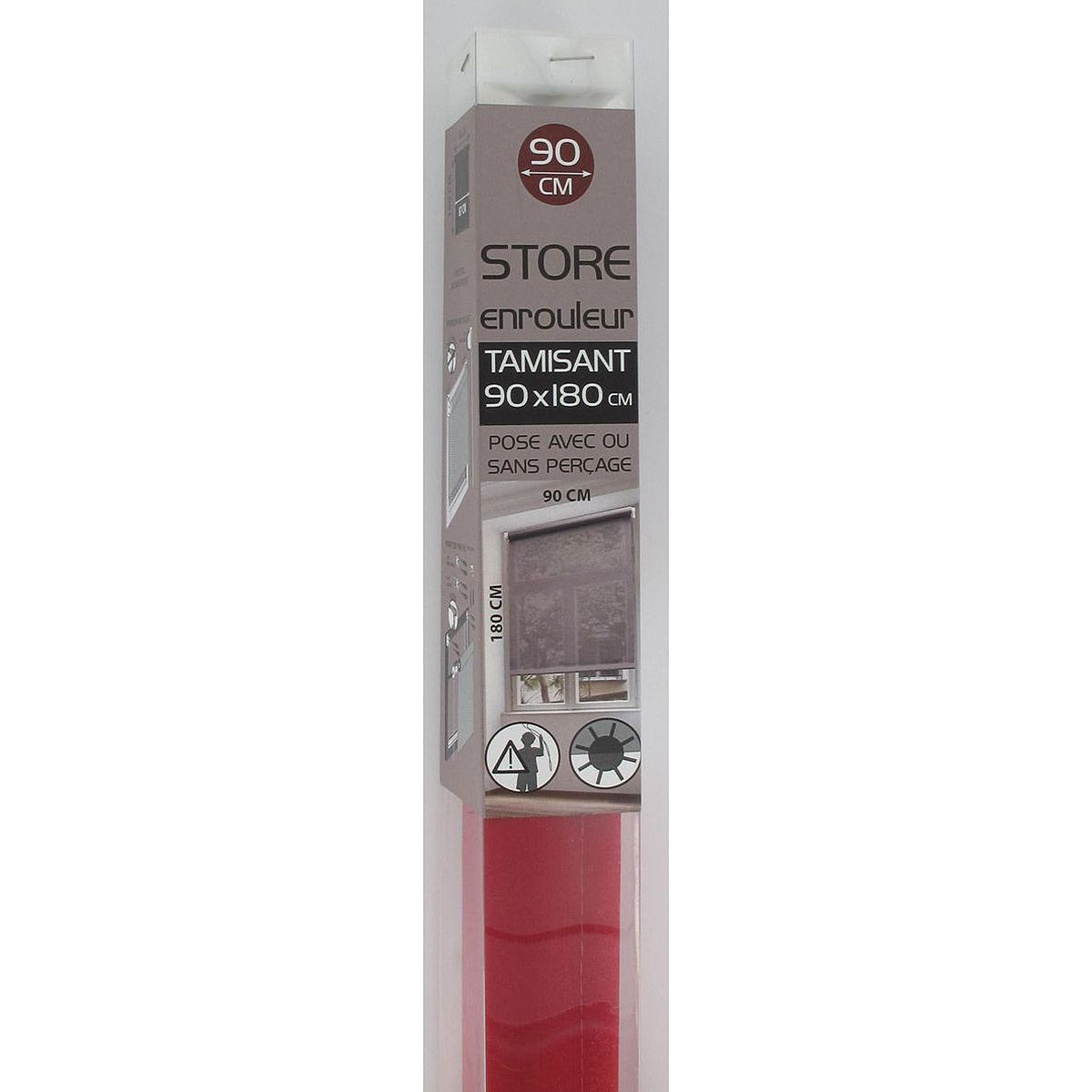 Στόρι (90X180) L-N Red 35009018033 Home Κουρτίνες Στόρια Παραθύρων & Ρόλερ Σκίασης Spitishop